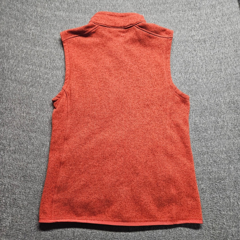 Southern Tide Fleece Vest Mens Medium Orange Heathered Full Zip Chest Pocket - Picture 6 of 8